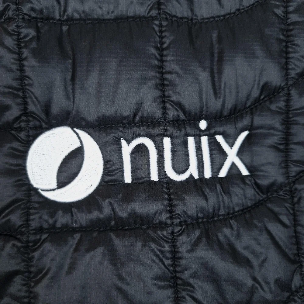 The North Face Vest Mens Medium Black ThermoBall Eco Quilted Nuix Logo Insulated